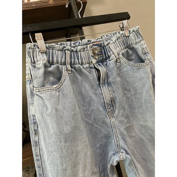 SHOW ME YOUR MUMU Emilia Elastic Waist Mom Jeans Blue Womens Size Medium - Picture 7 of 13